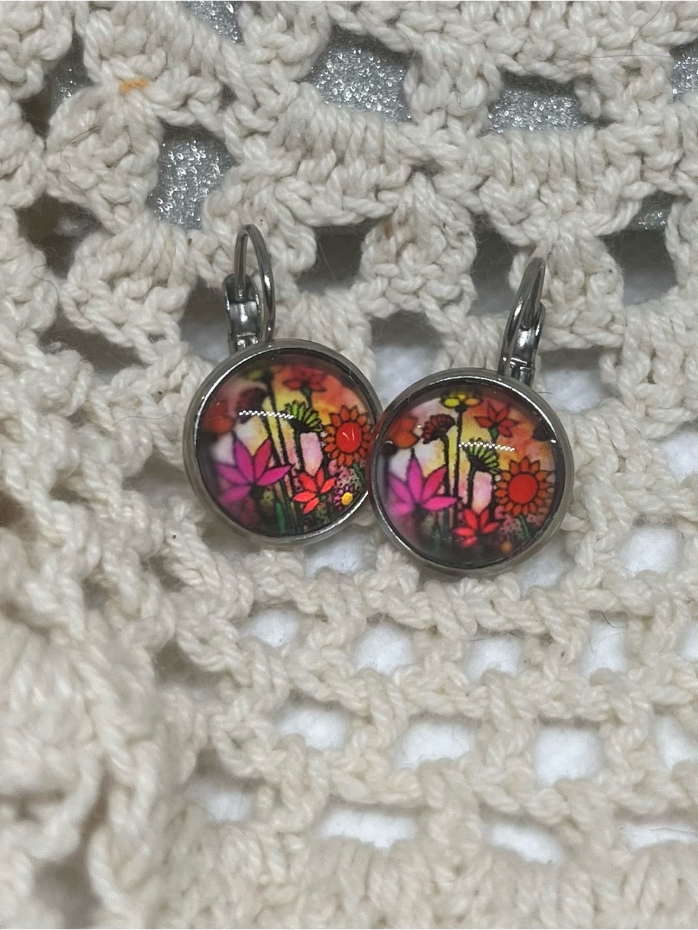 Handmade Cabochon Earrings